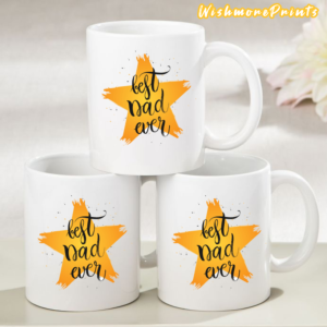 Best Dad Ever Printed Ceramic Mug for Father