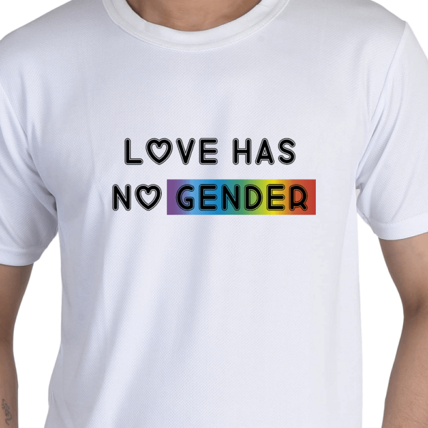 Love Has No Gender Printed Pride Tshirt for LGBTQ+ Commnuity