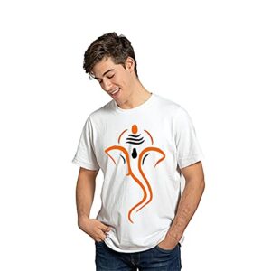 Ganesha Multi Colored Printed Dri Fit T-Shirt for Adults