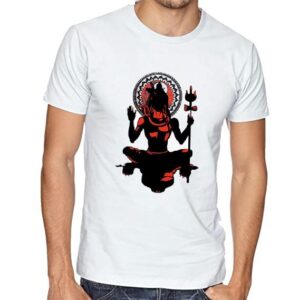 THEPRINTSHINE Idol Shiv Dhyaanam Graphic Printed t Shirt for Men l Dryfit Shiva Printed t Shirt l Devotional T Shirt