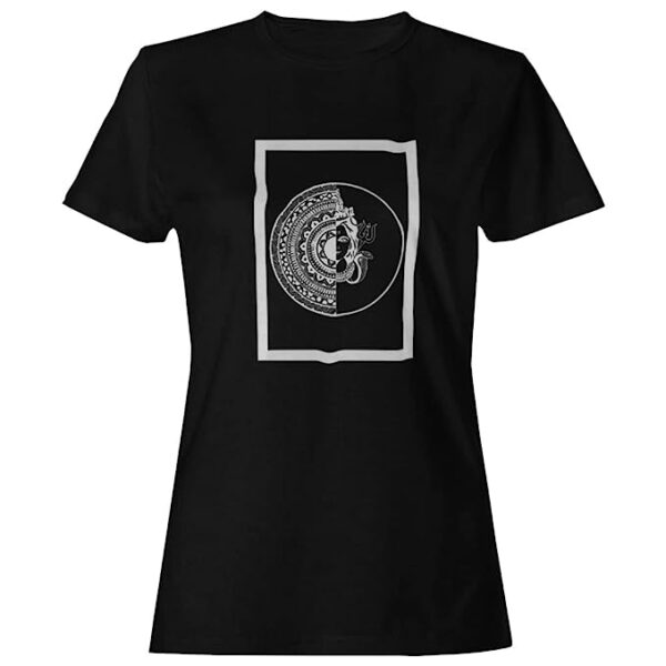 100% Cotton Bio-Washed Half Sleeves Printed T Shirts-God - Shiva