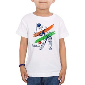 Cricketer Printed T-Shirts for Kids, Last for 30 wash atleast