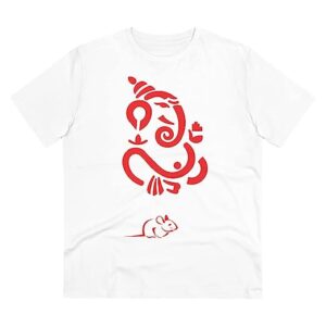 Men’s PC Cotton Ganesh Printed T Shirt