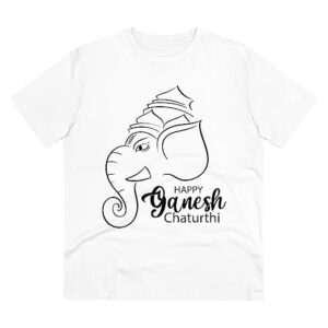 Men’s PC Cotton Ganesh Printed T Shirt