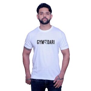 Men’s Half Sleeve Round Neck Regular Fit Soft Cotton Cute Printed T-Shirt for Gym Sports,Boys Casual Stylish Comfortable Tshirt Funny Gym T-Shirt