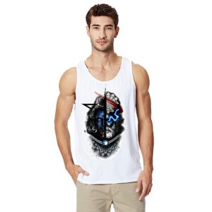 Shiva Graphic Print Men Sando Solid White Graphic Printed Casual Round Neck. Sports & Gym wear Stylish Polyester Vest for Boys