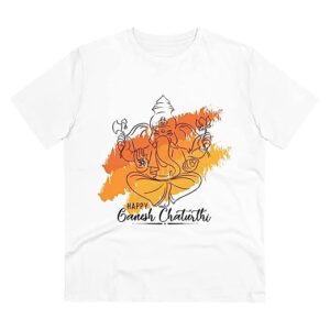 Men’s PC Cotton Ganesh Printed T Shirt