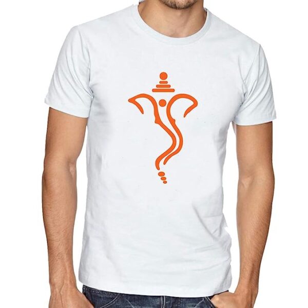 Ganesha Face Sketch Design Unisex Printed T-Shirt