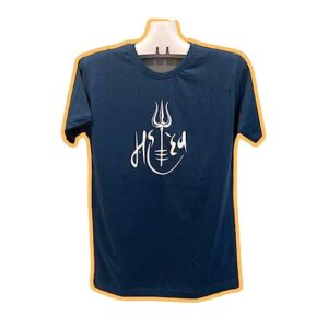 Shiva Round Neck Half Sleeve T-Shirt for Men Size