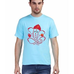 Shree Ganesh Digital Printed Unisex T-Shirt (Round Neck)