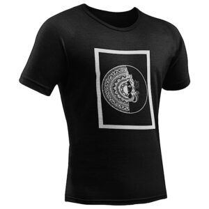 100% Cotton Bio-Washed Half Sleeves Printed T Shirts-God – Shiva – 3 – Half Mandala Design