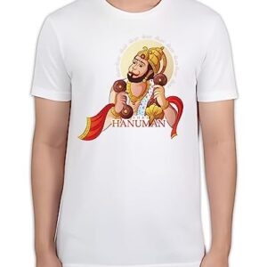 Customized Lord Hanuman Design Print for Men T-Shirt