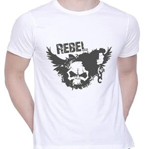 Graphic Printed T-Shirt for Unisex Rebel Tshirt | Casual Half Sleeve Round Neck T-Shirt