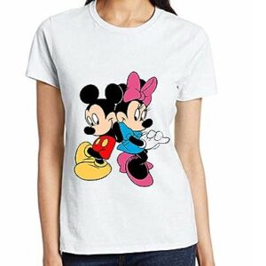 White Colour Regular fit T Shirt with Cartoon Print