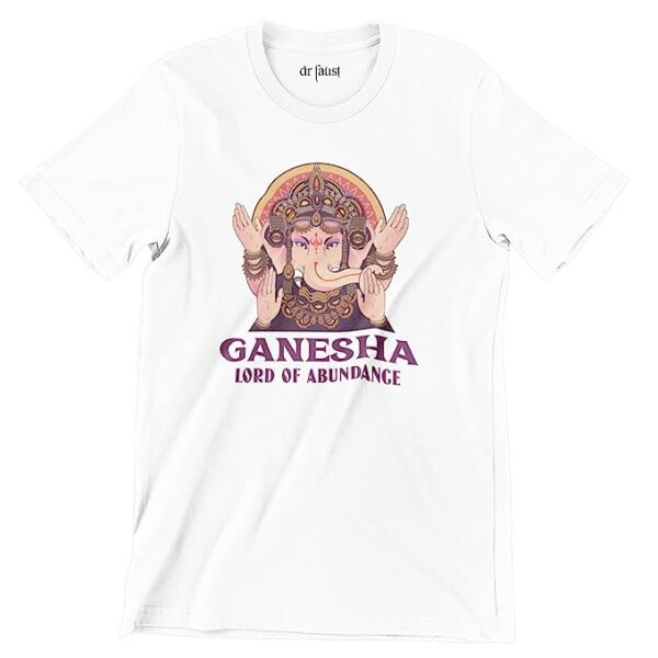 Ganesha Lord of Abundance Diwali Celebration Festival Printed  Unisex t-Shirt Men Women Girls Tattoo Skating Inspired Streetwear Clothing Hip hop Apparel