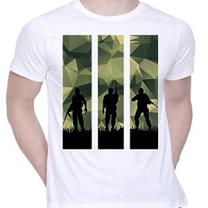 Graphic Printed T-Shirt for Unisex Army Camouflage Tshirt: Dedicated to Army. Tshirt | Casual Half Sleeve Round Neck T-Shirt