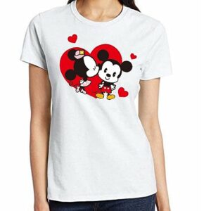 White Colour Regular fit T Shirt in Cartoon Design