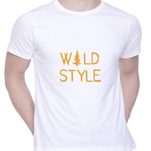 Graphic Printed T-Shirt for Unisex Wild Style Tshirt Casual Half Sleeve Round Neck T-Shirt