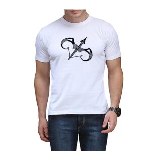 Printed Half Sleeve Round Neck Cotton Tshirt for Men in Best Price