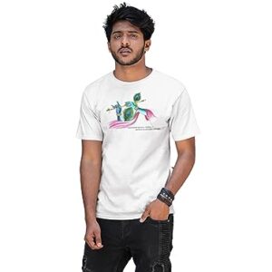 Men’s Printed Regular Fit Lord Krishna T-Shirt -2