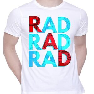 Graphic Printed T-Shirt for Unisex RAD Tshirt Casual Half Sleeve Round Neck T-Shirt