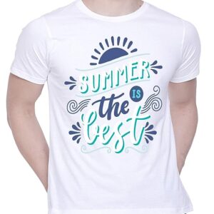 Graphic Printed T-Shirt for Unisex Summer The Best Tshirt Casual Half Sleeve Round Neck T-Shirt