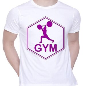 Graphic Printed T-Shirt for Unisex Gym Tshirt | Casual Half Sleeve Round Neck T-Shirt