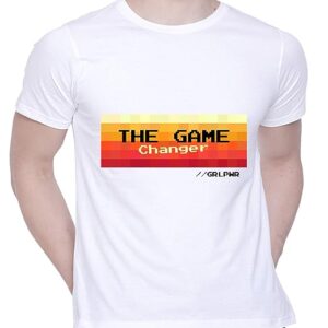 Graphic Printed T-Shirt for Unisex The Game Changer Tshirt Casual Half Sleeve Round Neck T-Shirt