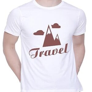 Graphic Printed T-Shirt for Unisex Travel Tshirt | Casual Half Sleeve Round Neck T-Shirt