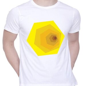 Graphic Printed T-Shirt for Unisex Polygon Tshirt | Casual Half Sleeve Round Neck T-Shirt