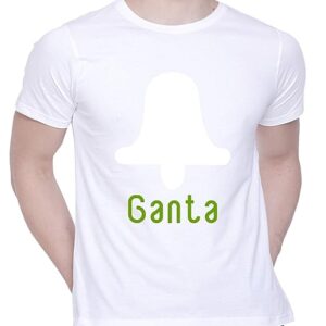 Graphic Printed T-Shirt for Unisex Ghanta Tshirt | Casual Half Sleeve Round Neck T-Shirt