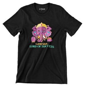 Lord of Success Ganesha chaturthi Indian Festival Season Celebration Ethnic Traditional Printed t-Shirt for Men & Women