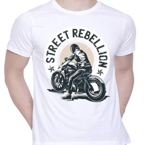 Graphic Printed T-Shirt for Unisex Street-Rebellion Tshirt Casual Half Sleeve Round Neck T-Shirt