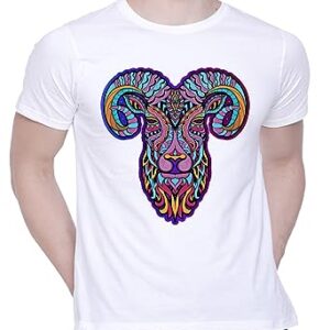 Graphic Printed T-Shirt for Unisex Animal Tshirt | Casual Half Sleeve Round Neck T-Shirt