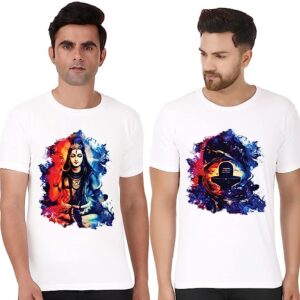 Men’s Stylish |Special Text Graphic Print Tshirt| White and White Half Slevees | and Combo Pack Round Neck 100% Cotton Tshirt