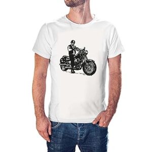 Bike V 8 100% Cotton Round Neck Graphic Printed T Shirt for Men Women, Quote Tshirts, Graphic tees, Bike Rider t Shirt for Men