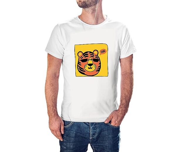 TIGAR Specs 100% Cotton Round Neck Half Sleeve Graphic Printed T Shirt for Men Women, Quote Tshirts, Graphic tees