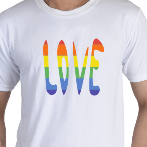 Rainbow Heart Shape Pride Tshirt for LGBTQ+ (Copy)