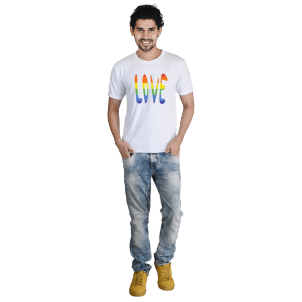 Rainbow Heart Shape Pride Tshirt for LGBTQ+ (Copy)