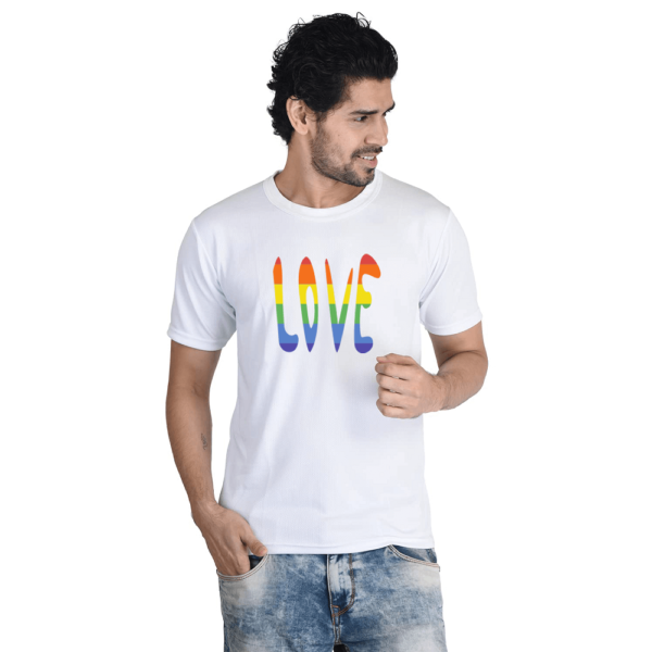 Rainbow Heart Shape Pride Tshirt for LGBTQ+ (Copy)