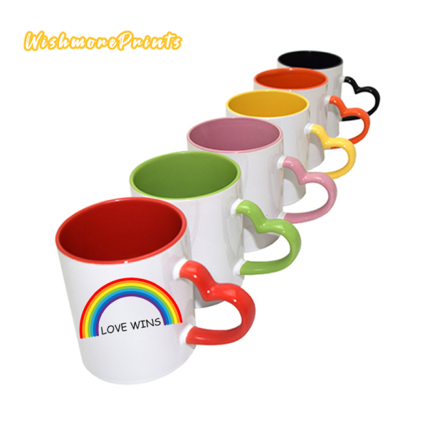 Love Wins Rainbow Ceramic Coffee, Tea Mug - Wishmoreprints