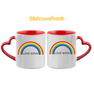 Love Wins Rainbow Ceramic Coffee, Tea Mug – Wishmoreprints