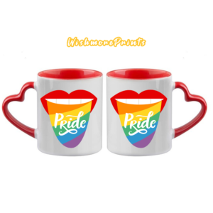 Pride Rainbow Print Ceramic Coffee, Tea Mug