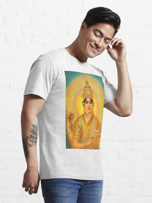 Indira Devi (Ravi Varma Press) - Yoga and Meditation - Classic Hipster - Vintage Art of India Essential T-Shirt