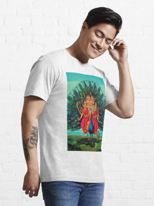 Hindu deity Karktikeya or Murugan - Yoga and Meditation - Classic Hipster - Vintage Art of India Essential T-Shirt