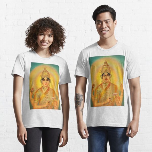 Indira Devi (Ravi Varma Press) - Yoga and Meditation - Classic Hipster - Vintage Art of India Essential T-Shirt