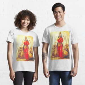 Durga (Raja Ravi Varma) – Yoga and Meditation – Classic Hipster – Vintage Art of India Essential T-Shirt