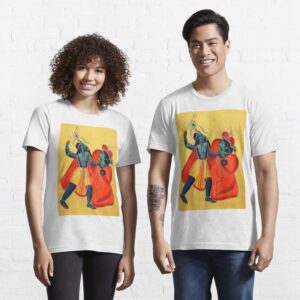 Kalighat Krishna Kills Kansa – Yoga and Meditation – Classic Hipster – Vintage Art of India Essential T-Shirt