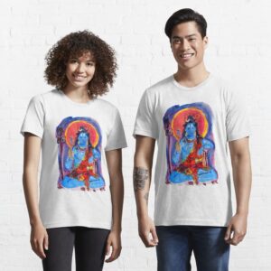 Lord Shiva in meditation watercolor painting || lord Shiva in meditation || H Essential T-Shirt