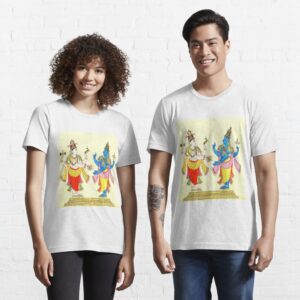 Vishnu and Shiva – Yoga and Meditation – Classic Hipster – Vintage Art of India Essential T-Shirt